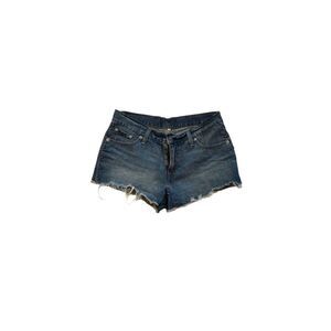 Levi's Denim Frayed Bottom Shorts with Metal Embellishments on the Side Sz 29